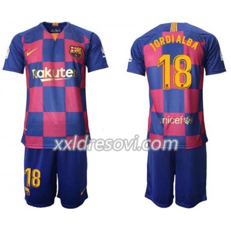 FC Barcelona Jordi Alba 18 Domaći Dječji Komplet Dresovi za Nogomet 2019-2020 (+ kratke hlače)